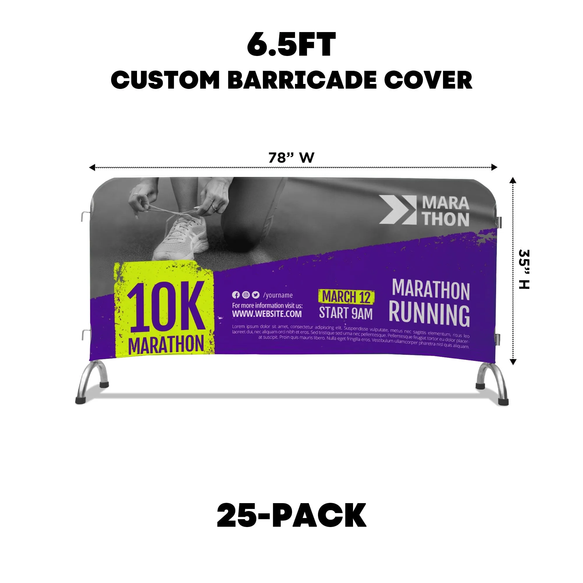 Custom Barricade Cover