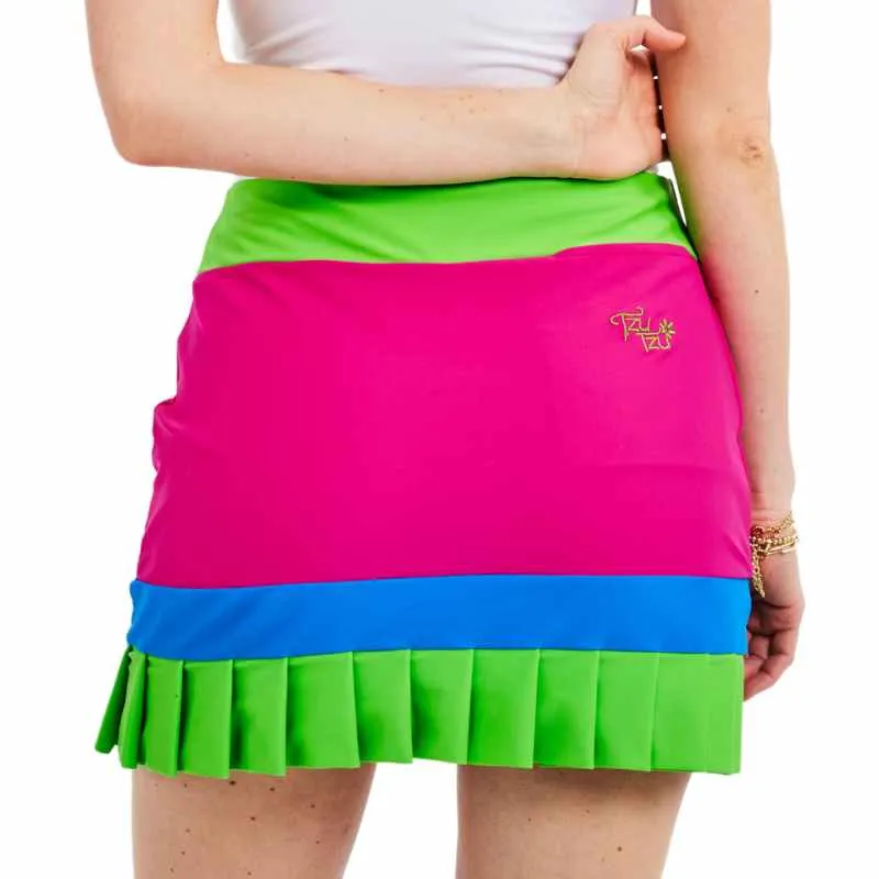 Darby Lipstick-Grasshopper-Regal Blue Skort