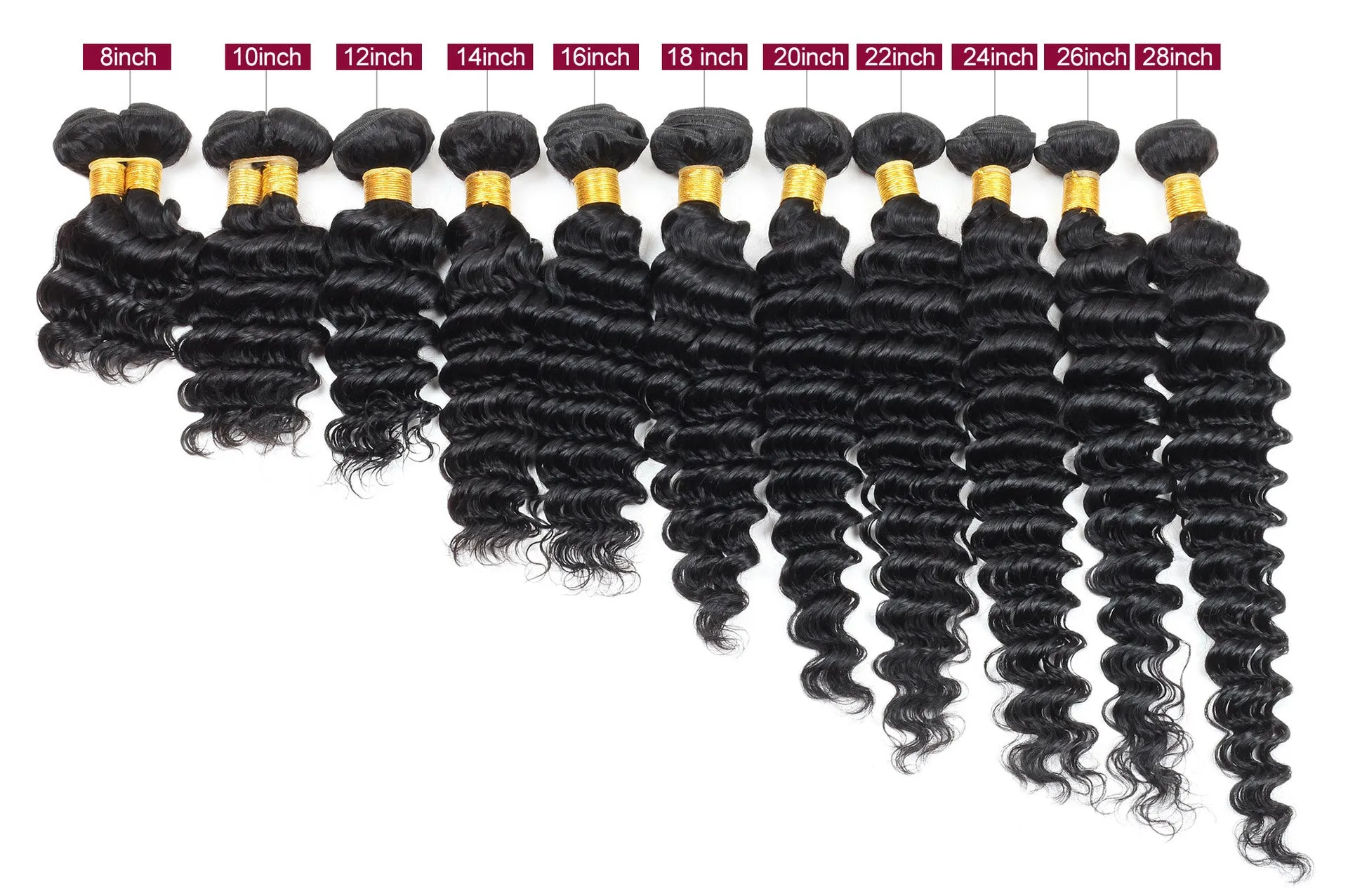 Deep wave human hair Bundle