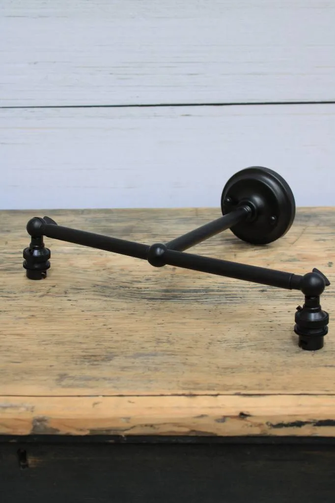 Disc Double Swivel Arm Wall Light