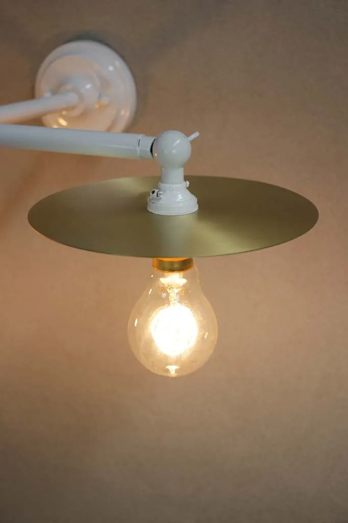 Disc Double Swivel Arm Wall Light
