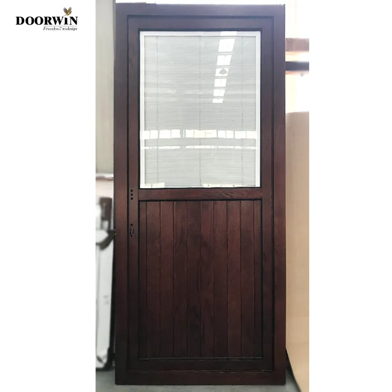 Doorwin 2021Australian Standards Latest Design Exterior Large Wood Patio Door For Sale For Homes And Commercial Housing