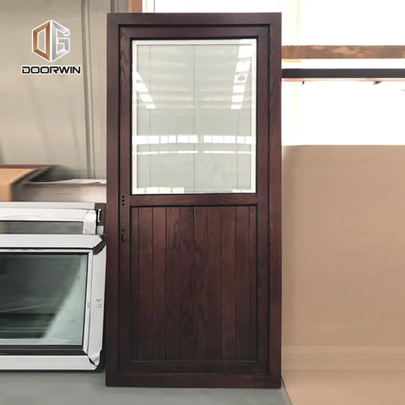Doorwin 2021China certified supplier Paterson exterior solid wood doors for home front sale homes