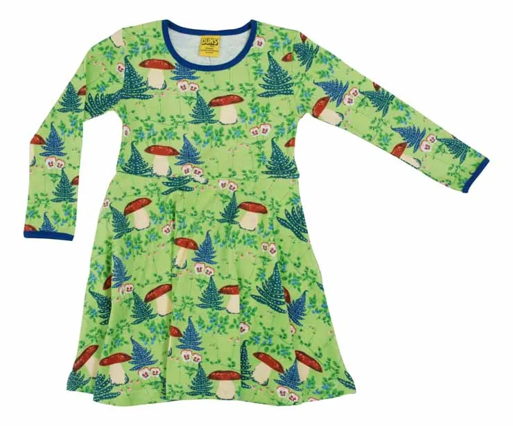 DUNS LS Skater Dress - Linnaea Jade Lime
