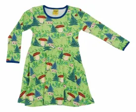 DUNS LS Skater Dress - Linnaea Jade Lime