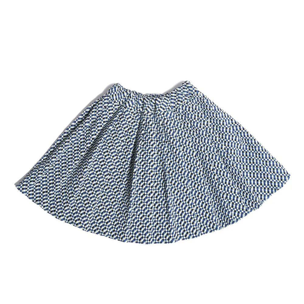 ELASTIC WAIST KNIFE PLEATED SKIRT