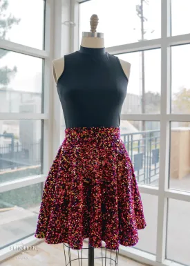 Elhoffer Atelier Custom Sequin Skater Skirt - Made to Order
