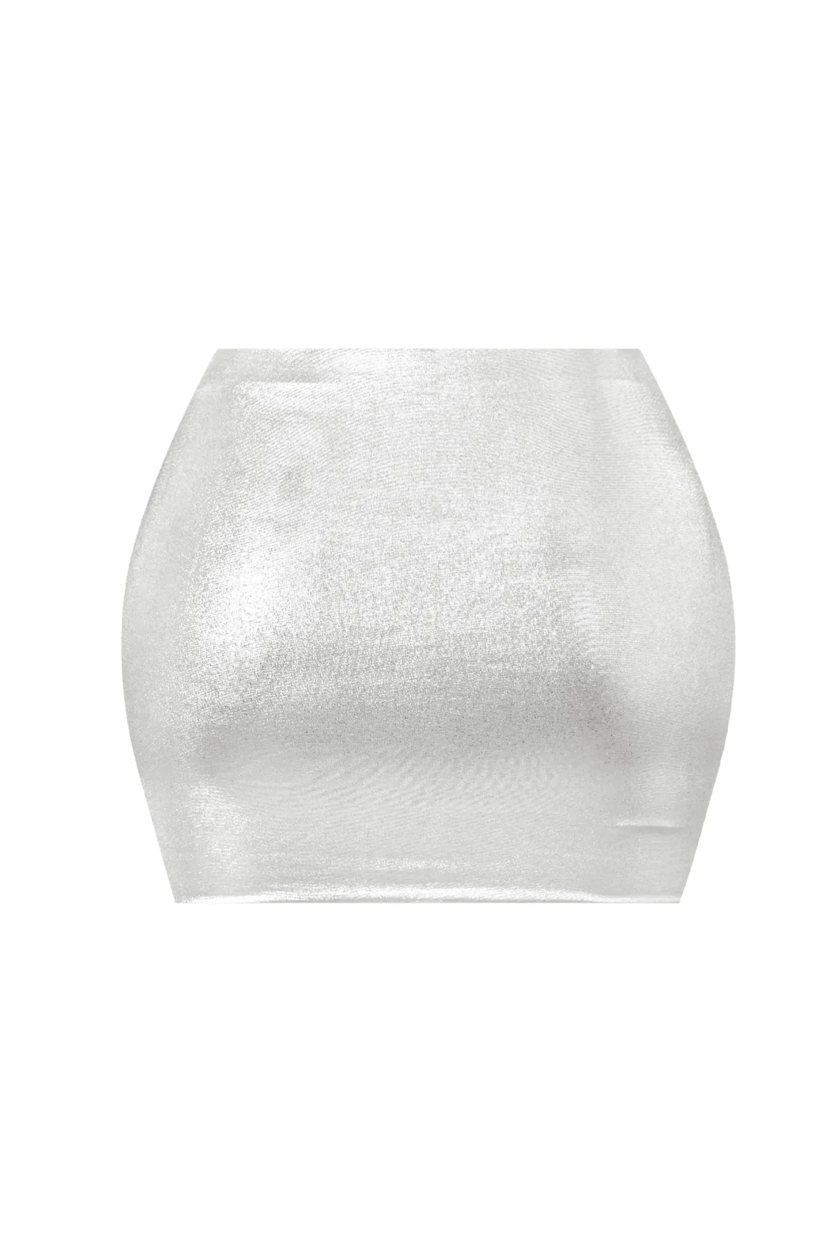 Elias Metallic Mini Skirt (Silver)