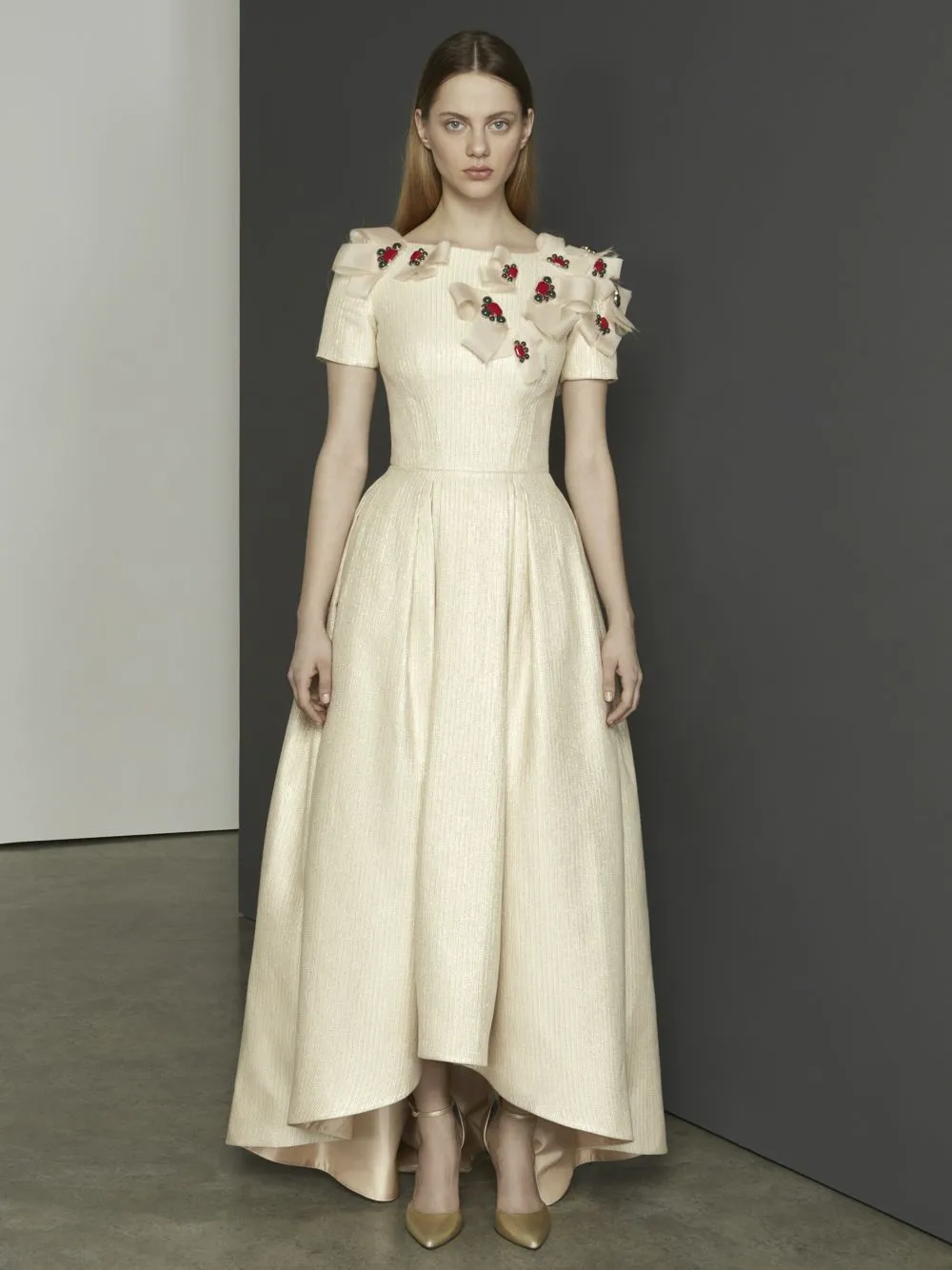 Embellished Mullet Gown