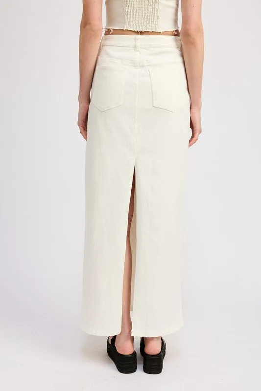 Emory Park MAXI PENCIL SKIRT WITH BACK SLIT