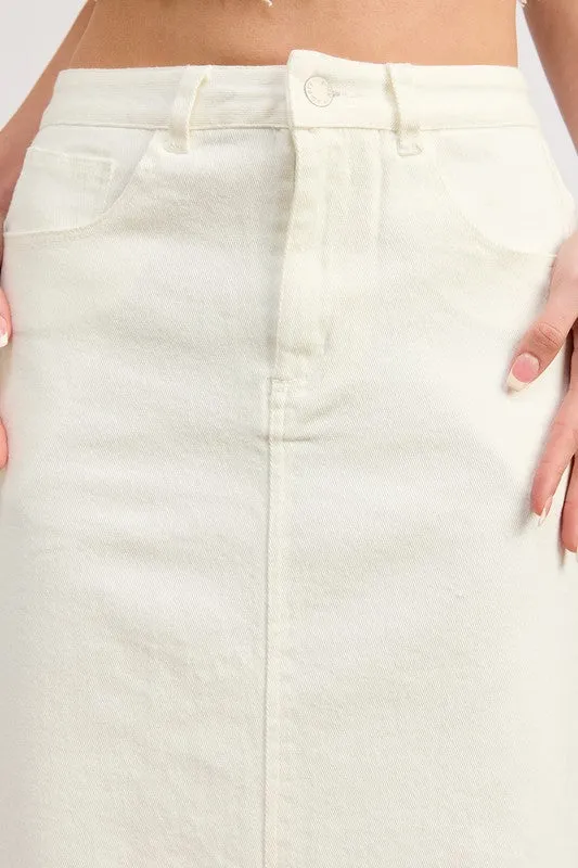Emory Park MAXI PENCIL SKIRT WITH BACK SLIT