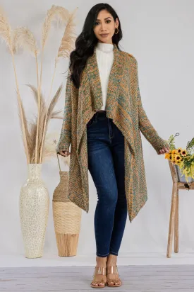 EW028 - High Low Asymmetrical Cardigan