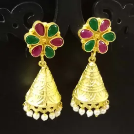 ''EXCLUSIVE''46-50 mm Hand Crafted Kundan Earrings Sold by per Pair pack