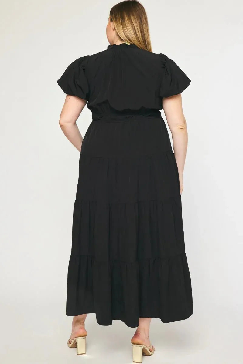 Fall Inspiration Black Maxi Dress