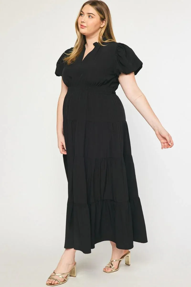 Fall Inspiration Black Maxi Dress