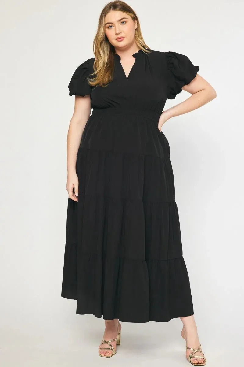 Fall Inspiration Black Maxi Dress