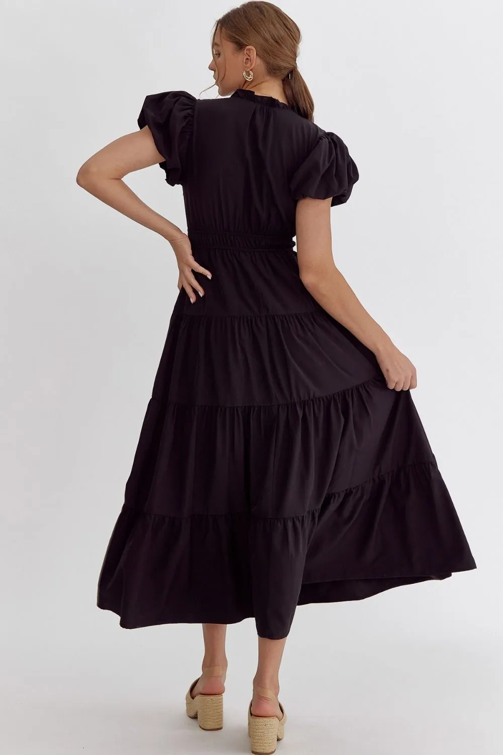 Fall Inspiration Black Maxi Dress