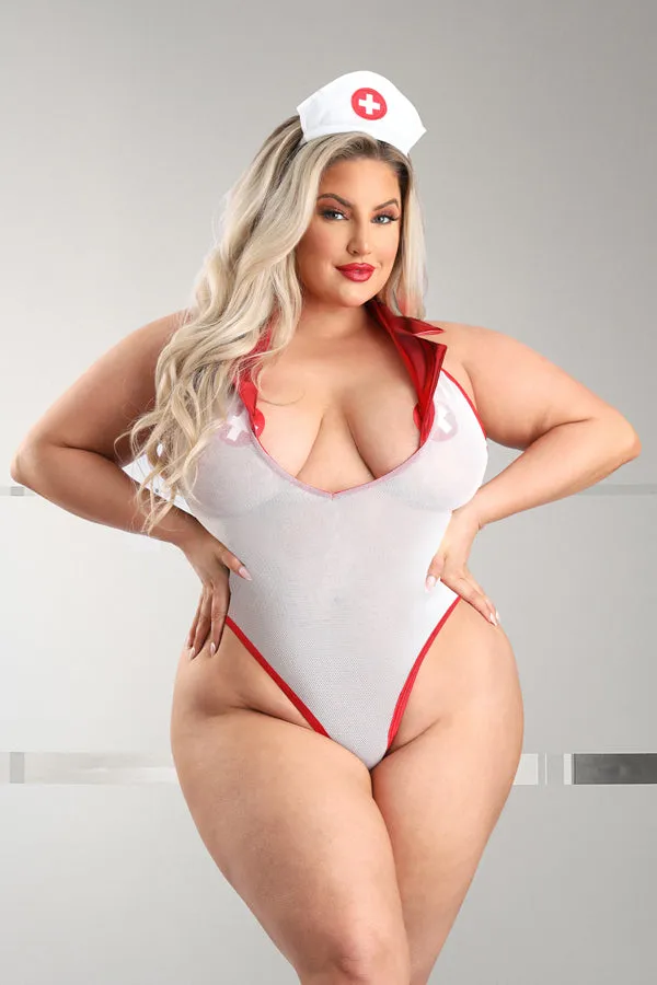 Fancy A Bath?- Plus Size Nurse Costume