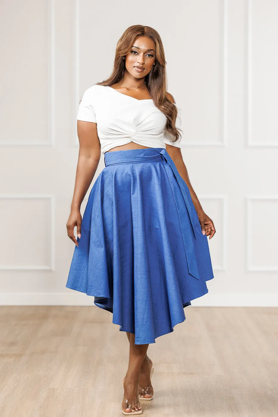 FINAL SALE - Evy High-Low Hem Skirt