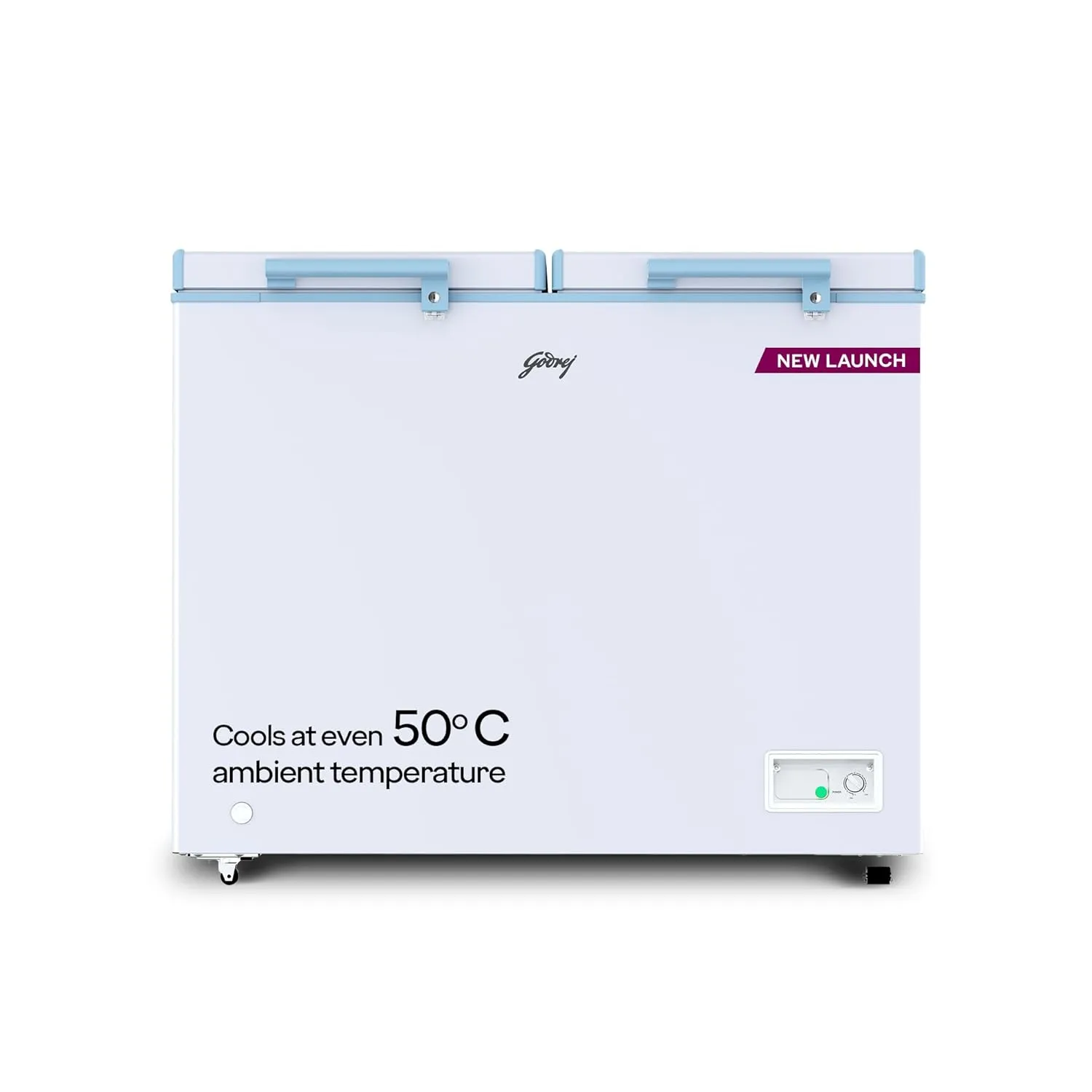 Godrej DH ESNCH 325D 2HCNP RW 302 L Double Door Convertible Deep Freezer, White