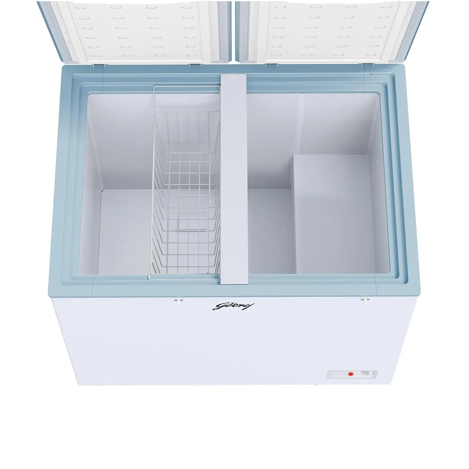 Godrej DH ESNCH 325D 2HCNP RW 302 L Double Door Convertible Deep Freezer, White