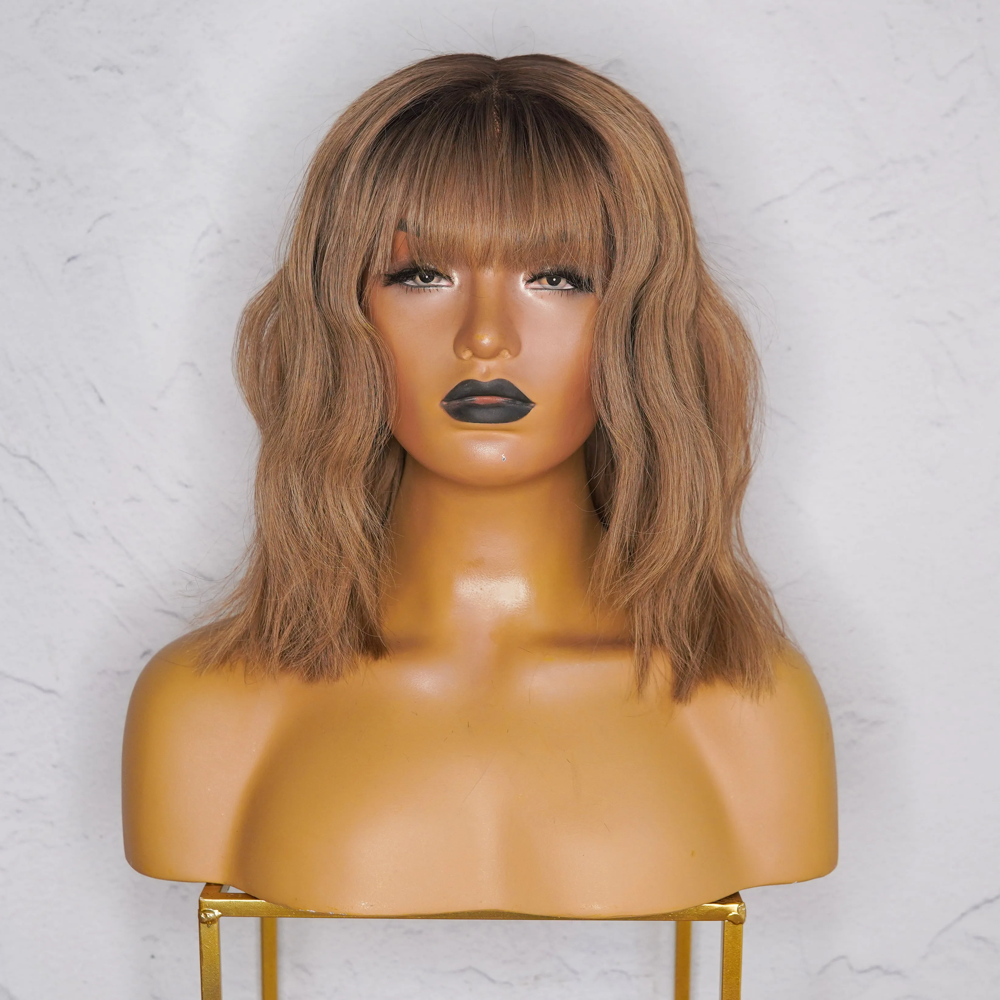HAZEL Fringe Human Hair Lace Front Wig