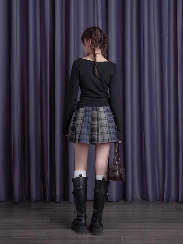 High waist pleated skirt【s0000010672】
