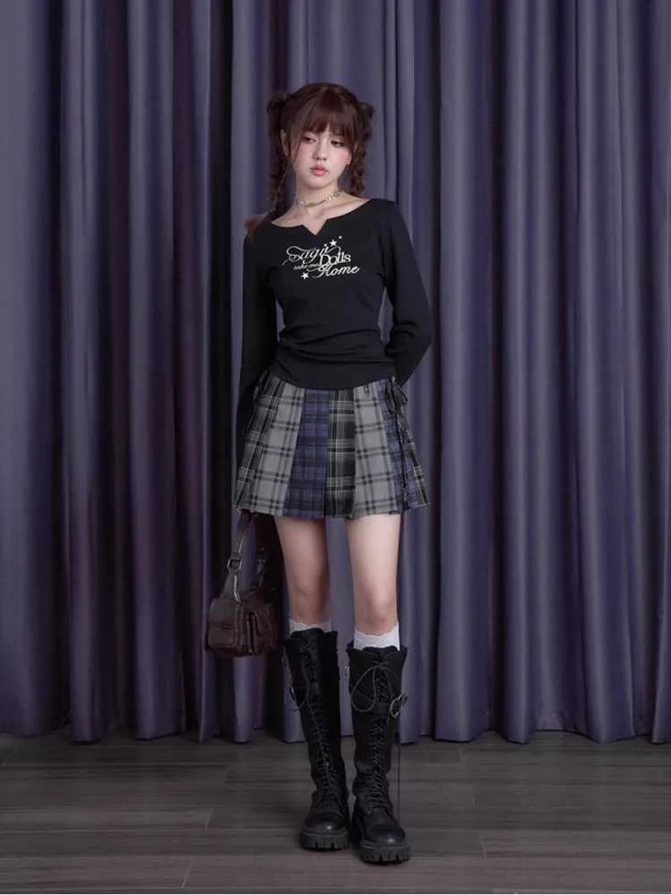 High waist pleated skirt【s0000010672】