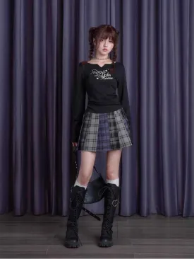 High waist pleated skirt【s0000010672】