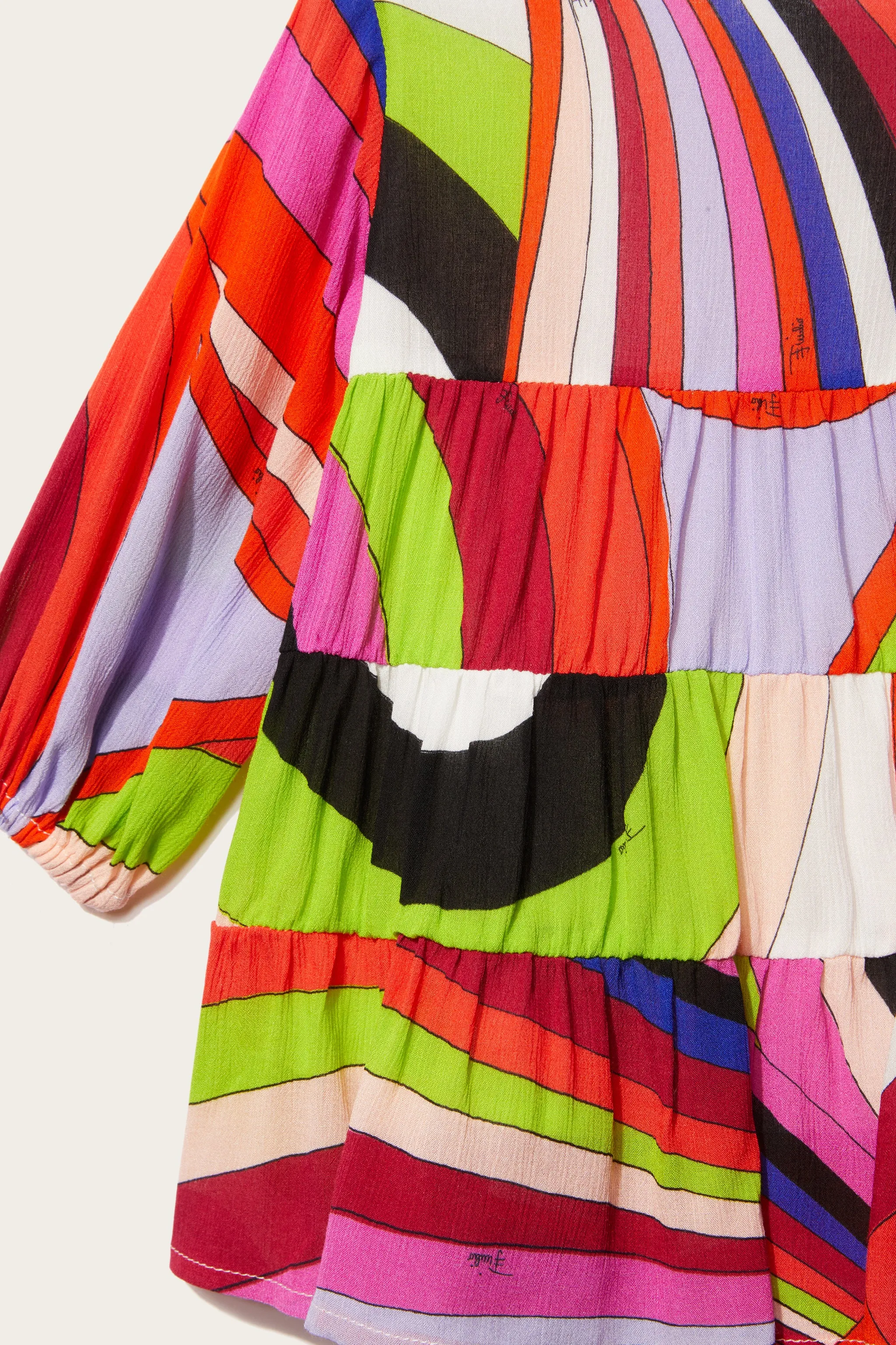 Iride-Print Dress