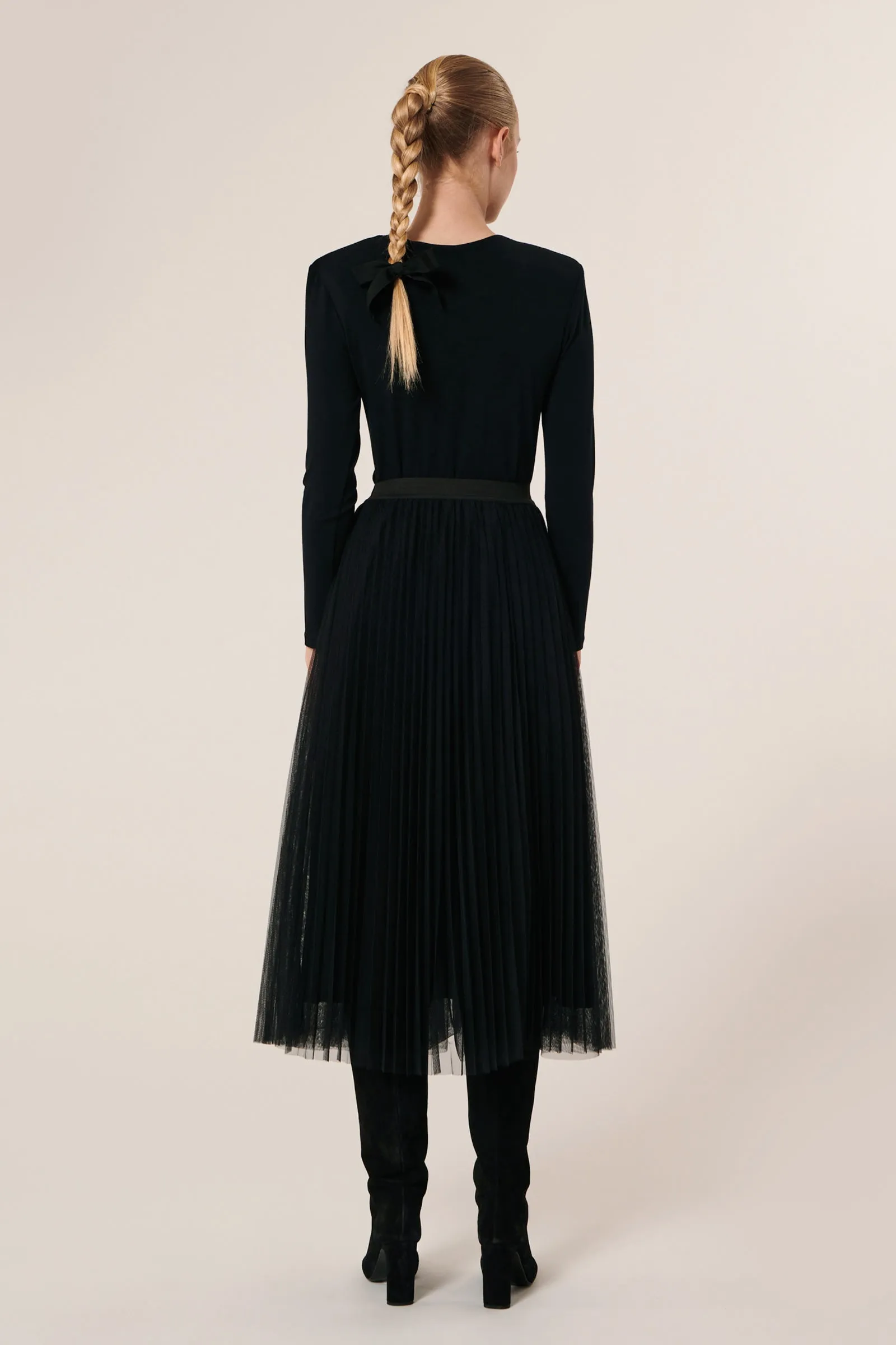 Juillet Pleated Tulle Skirt