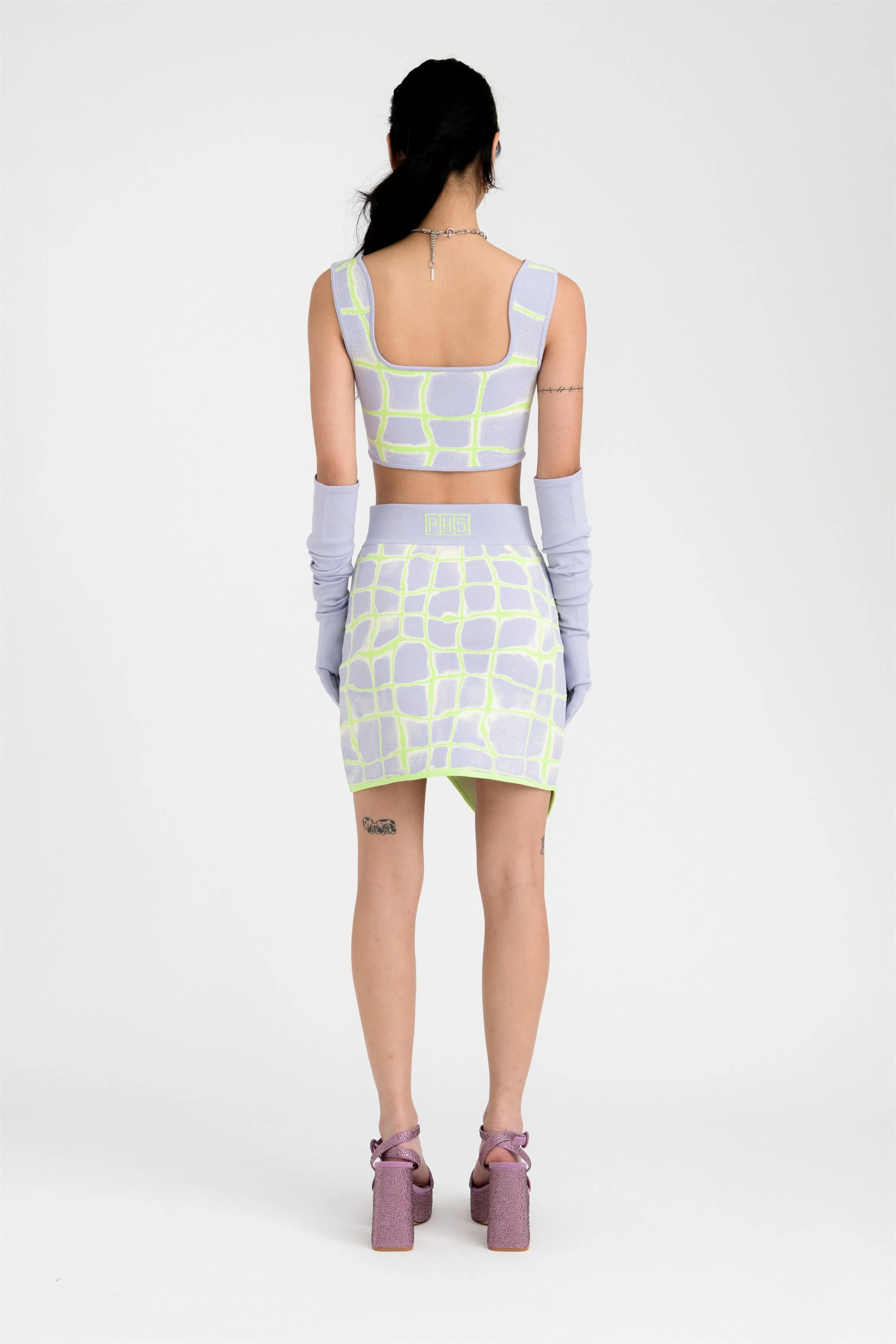 KATIE WAVY MINI SKIRT