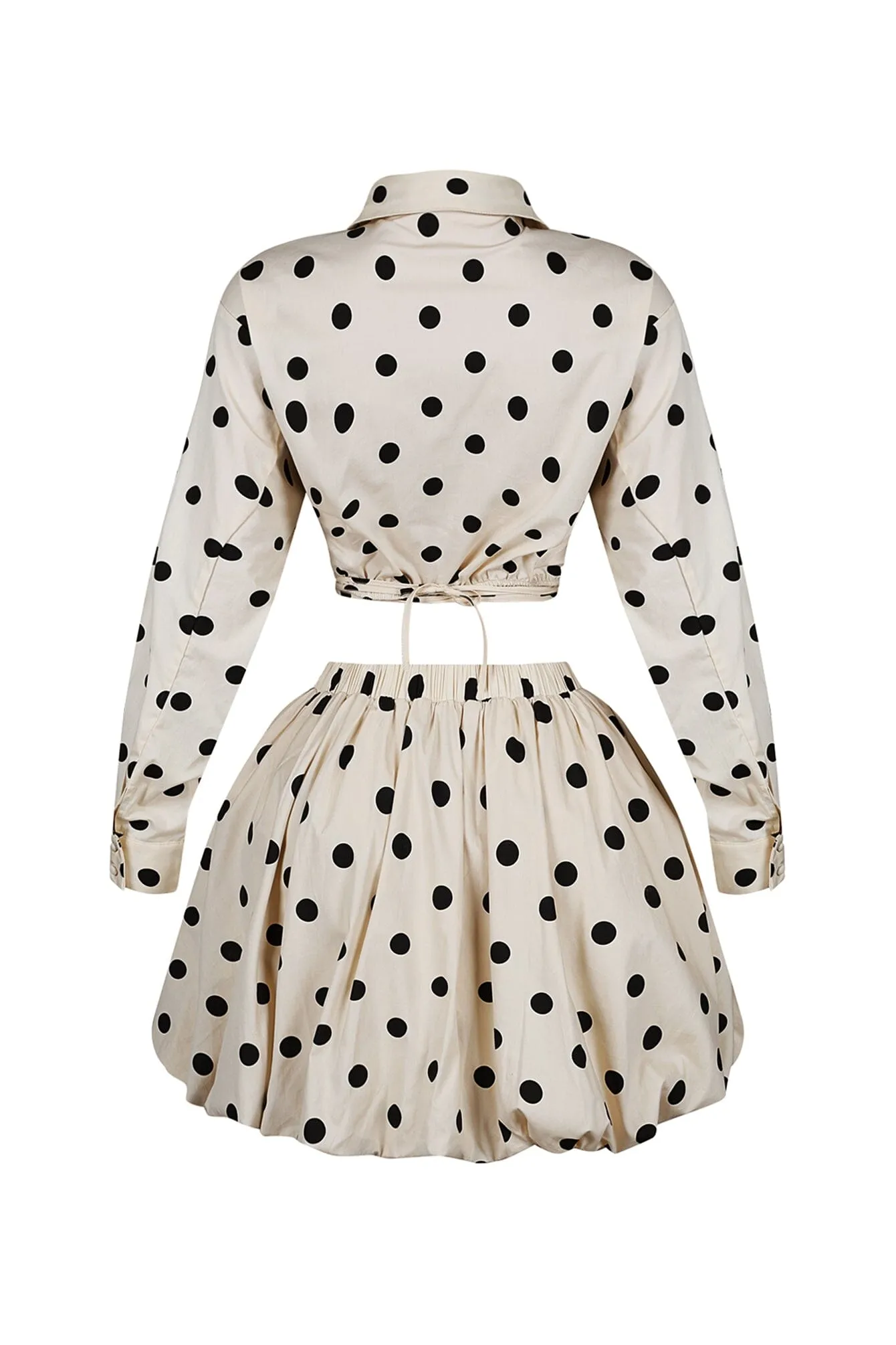Kiara Polka Dot Top & Skirt SET
