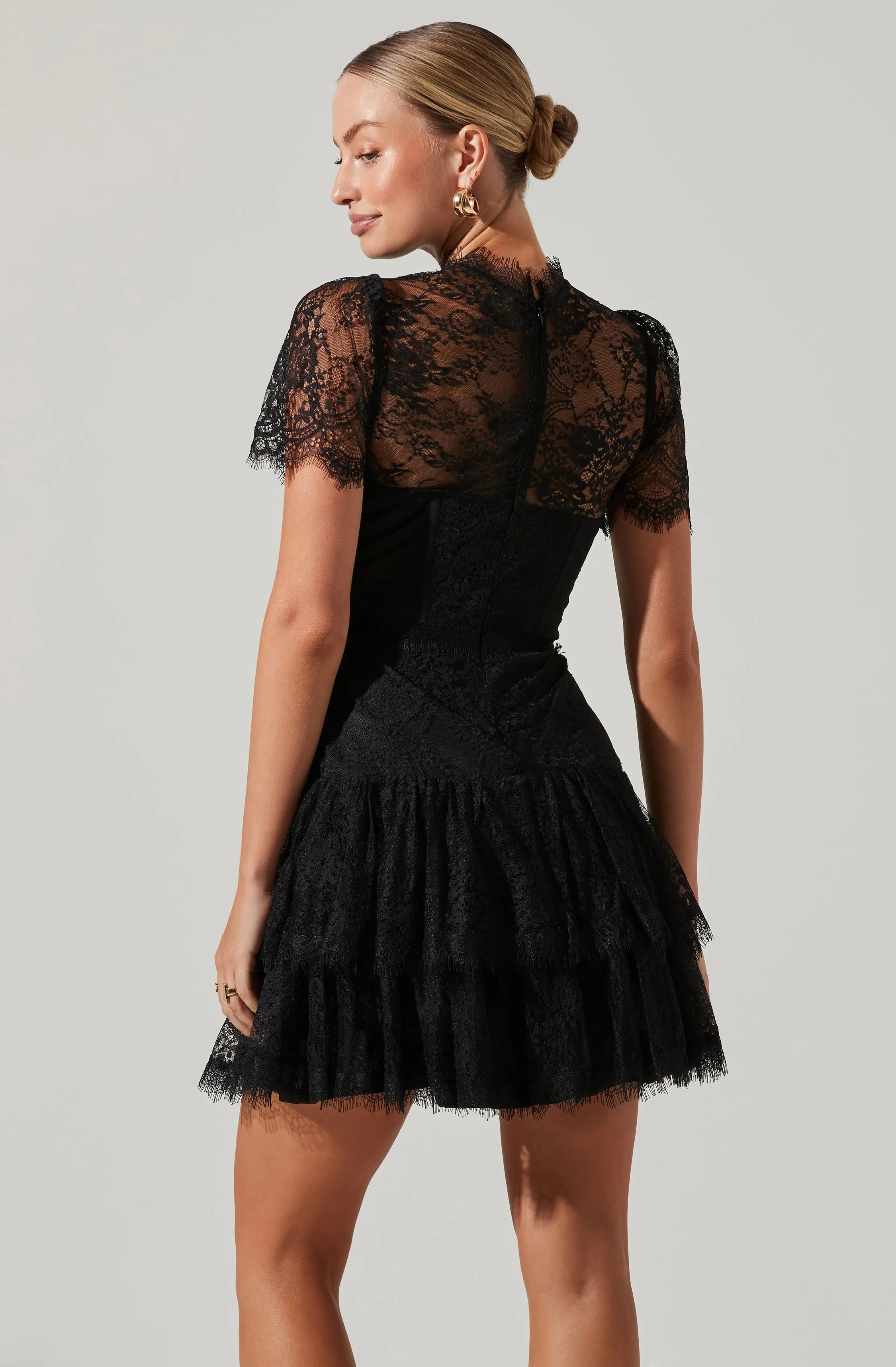 Leilani Lace Bustier Mini Dress