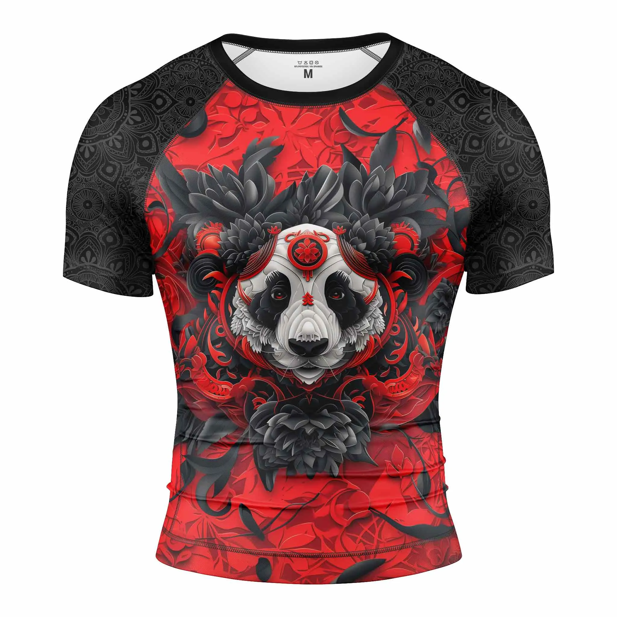 LOTUS PANDA SHORT SLEEVE RASH GUARD