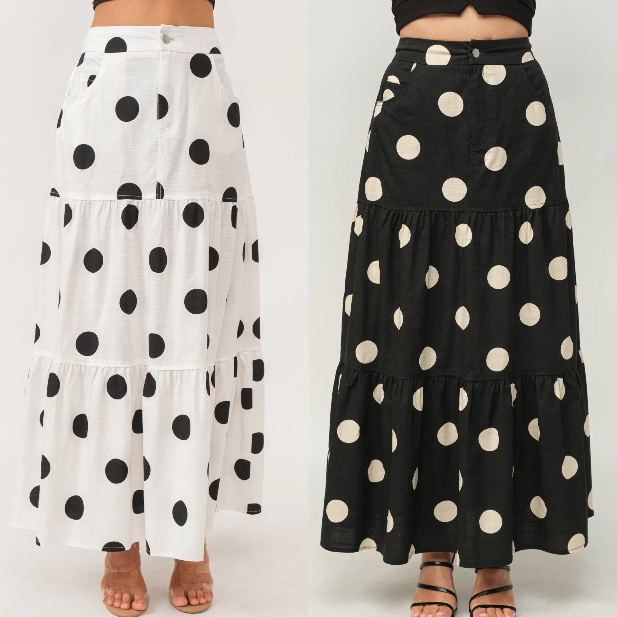 Maxi Polkadots Skirt