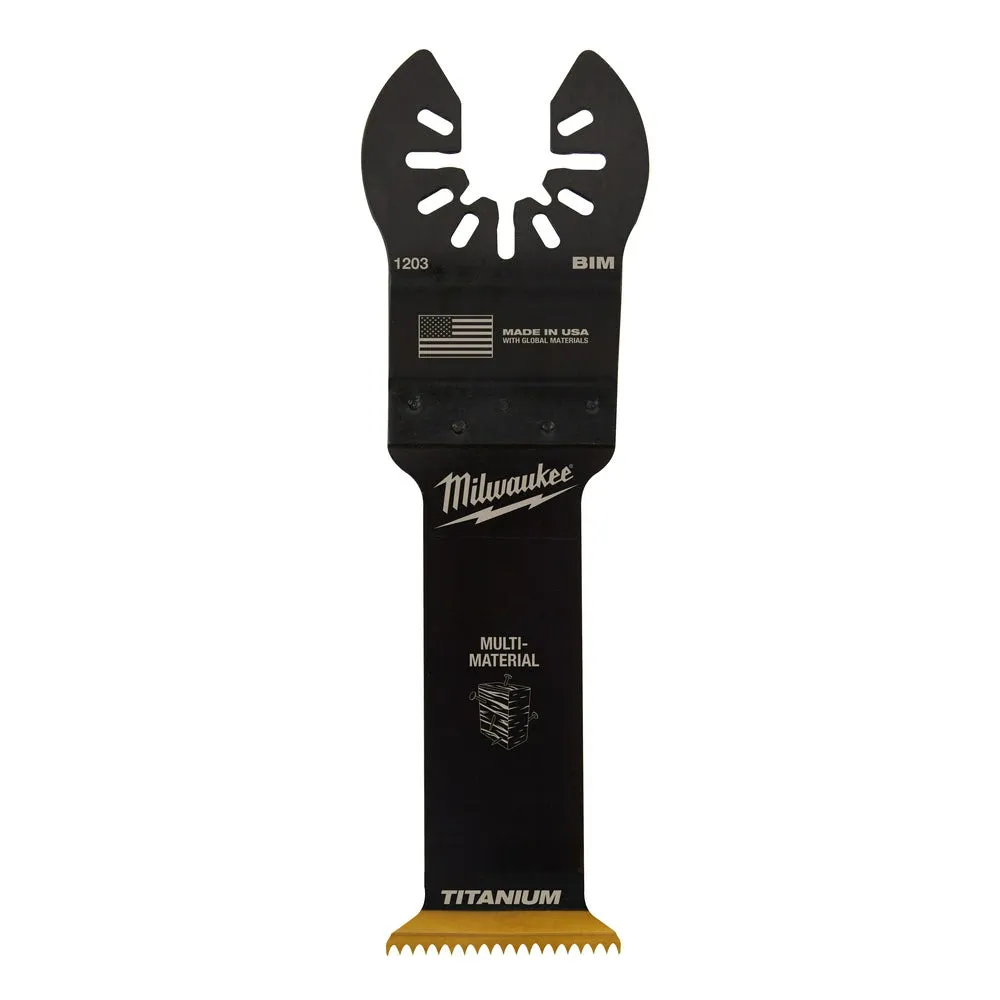 Milwaukee  49-25-1203 Milwaukee® OPEN-LOK™ 1-1/4" TITANIUM ENHANCED BI-METAL MULTI-MATERIAL BLADE 1PK