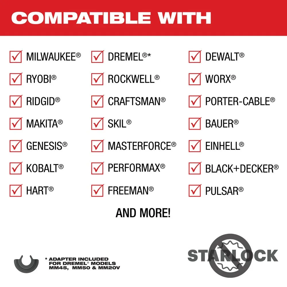 Milwaukee  49-25-1203 Milwaukee® OPEN-LOK™ 1-1/4" TITANIUM ENHANCED BI-METAL MULTI-MATERIAL BLADE 1PK