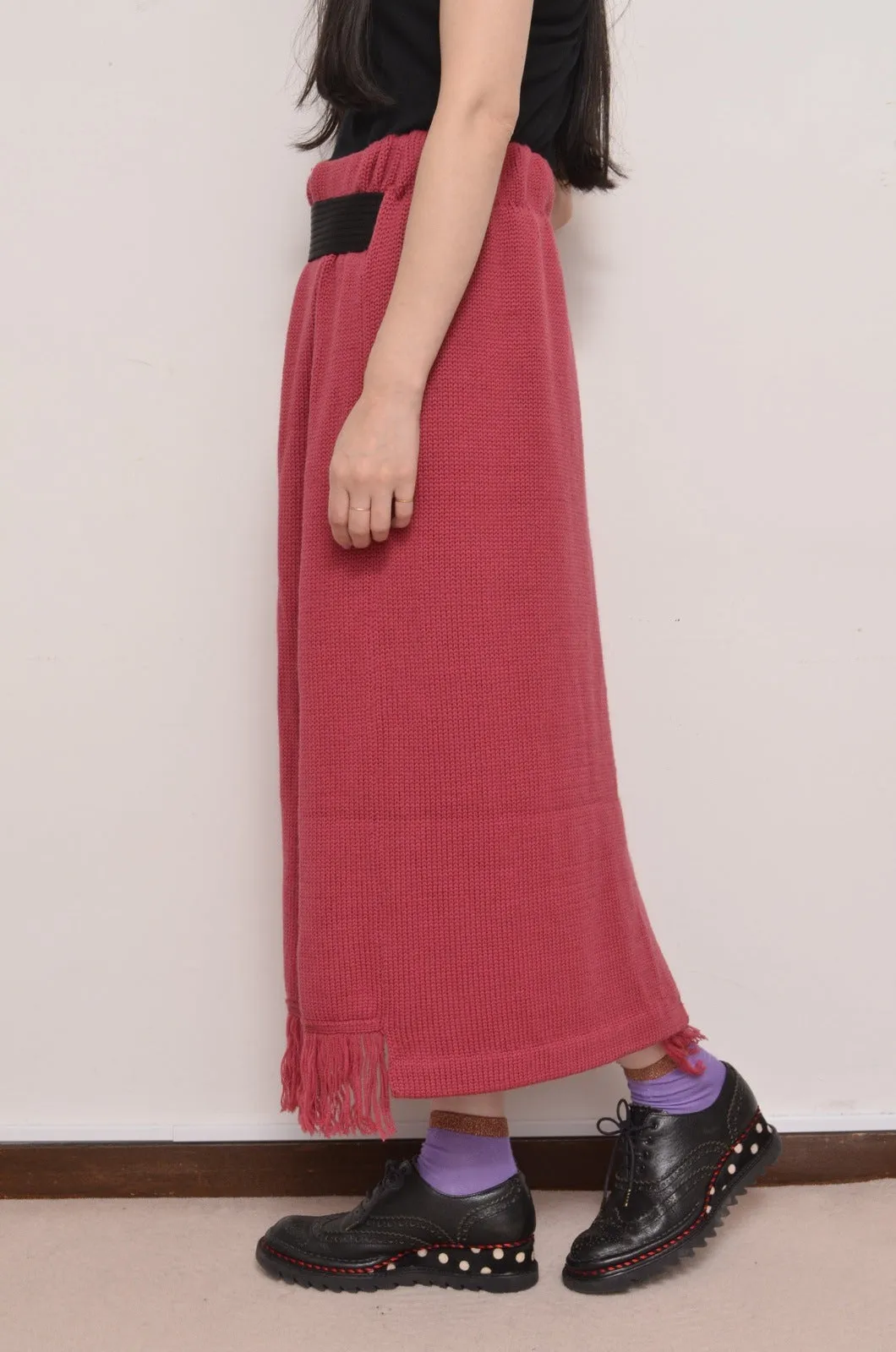 MUFFLER WRAP SKIRT/ROSE