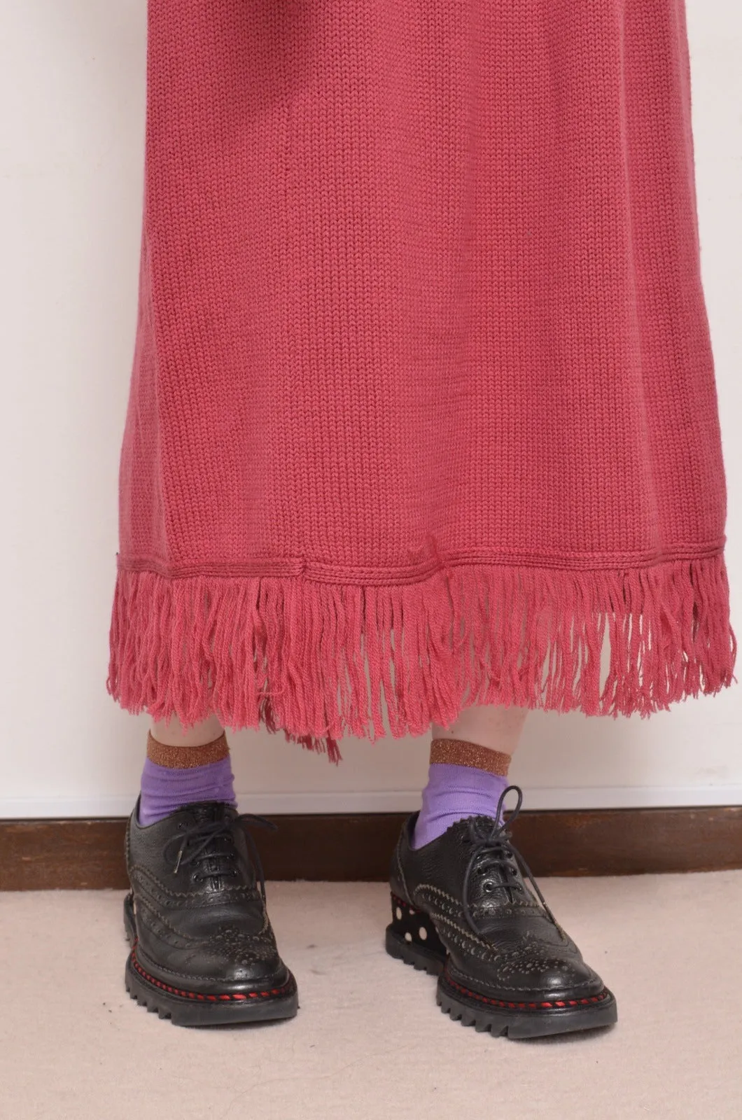 MUFFLER WRAP SKIRT/ROSE