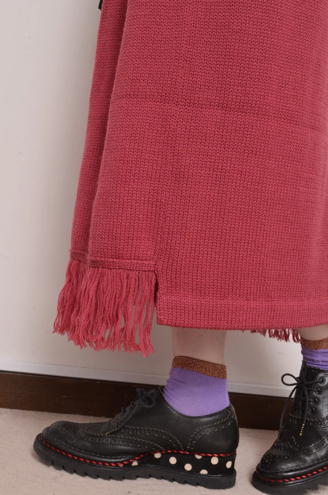 MUFFLER WRAP SKIRT/ROSE