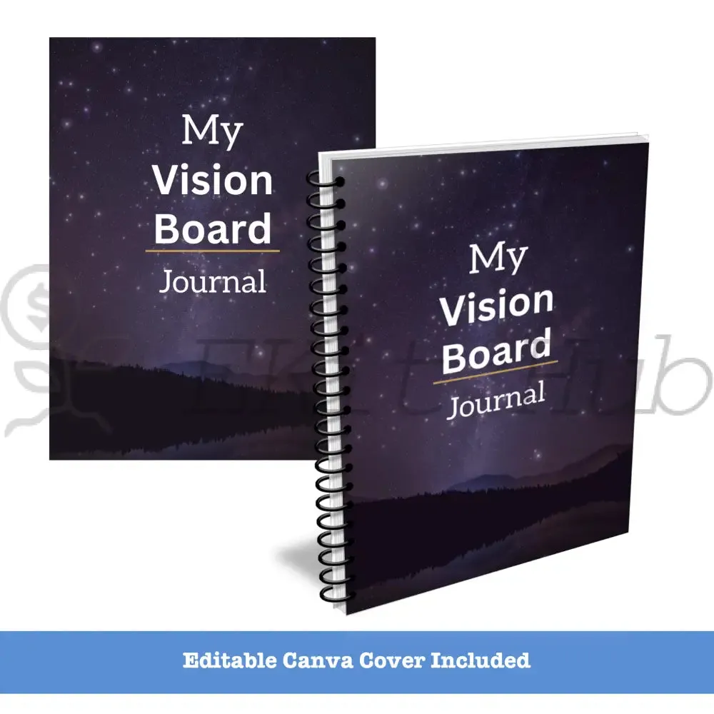 My Vision Board - Printable Canva PLR Journal