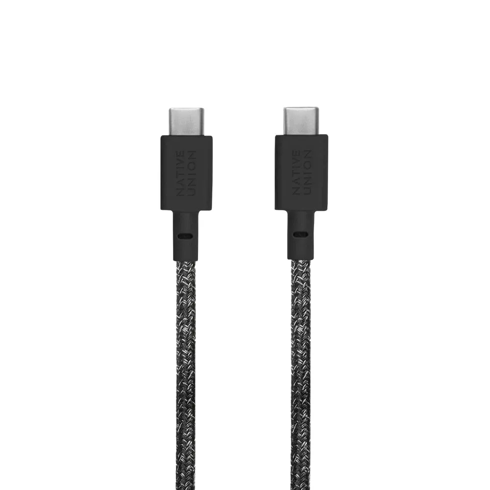 NATIVE UNION Bundle Fast GaN Charger 30W & 1.2M C To C Cable Black Cosmos