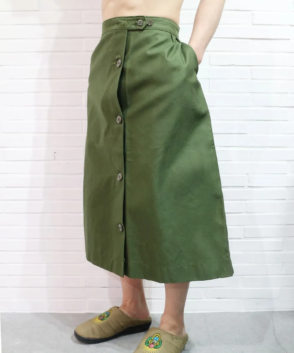 NEW REMAKE MILITARY WRAP SKIRT