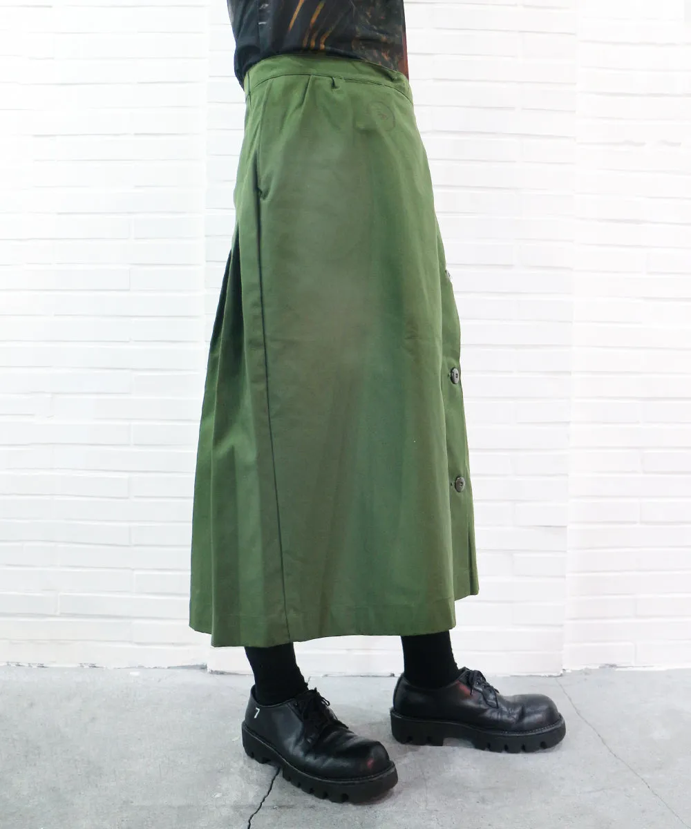 NEW REMAKE MILITARY WRAP SKIRT