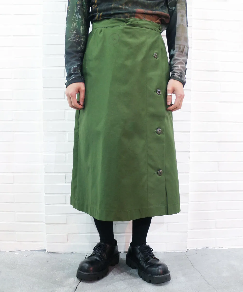 NEW REMAKE MILITARY WRAP SKIRT