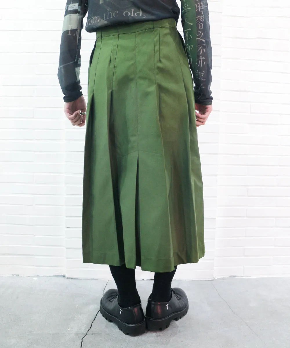 NEW REMAKE MILITARY WRAP SKIRT