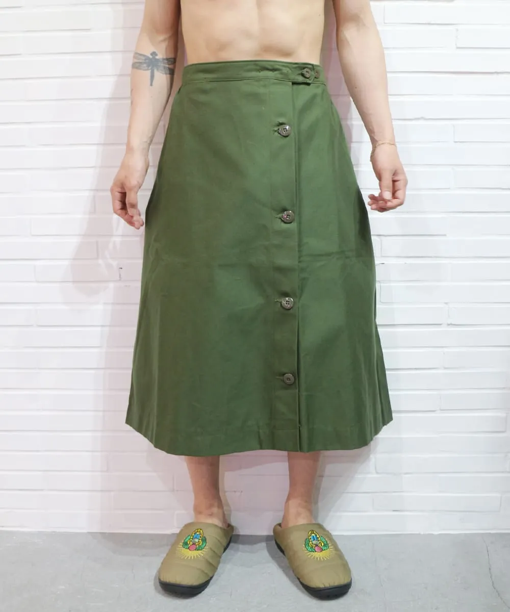 NEW REMAKE MILITARY WRAP SKIRT