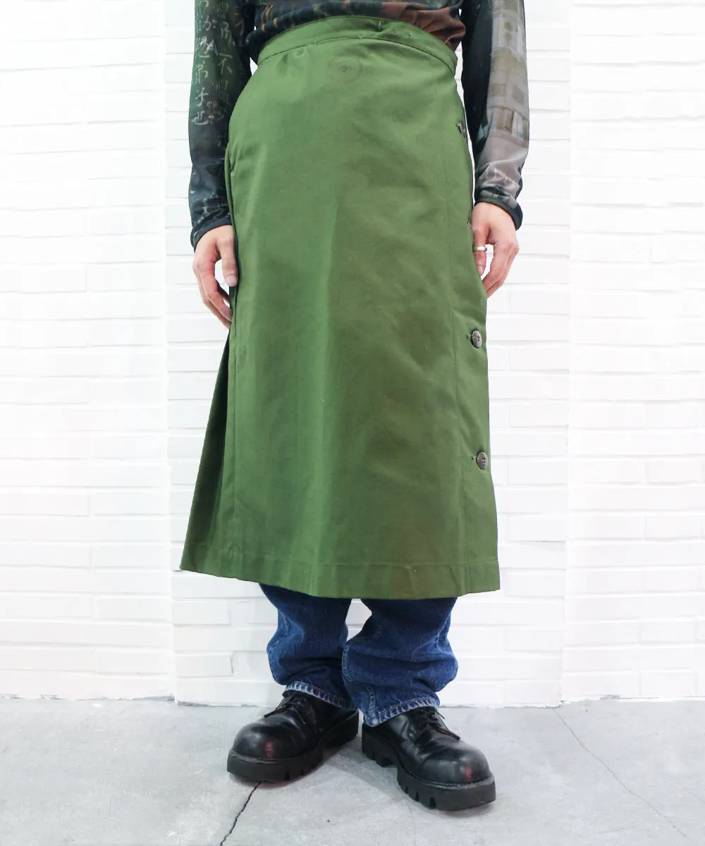 NEW REMAKE MILITARY WRAP SKIRT