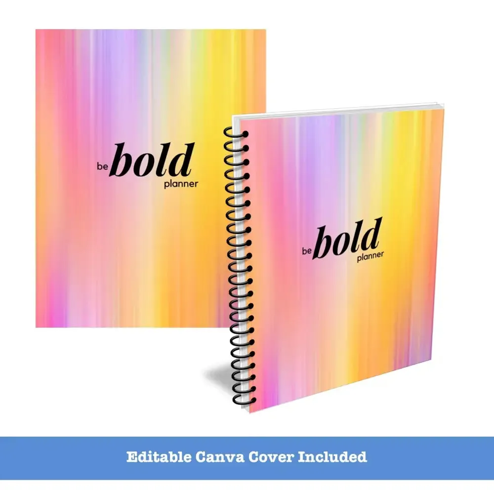 ON SALE - "Be Bold" Creativity PLR Planner
